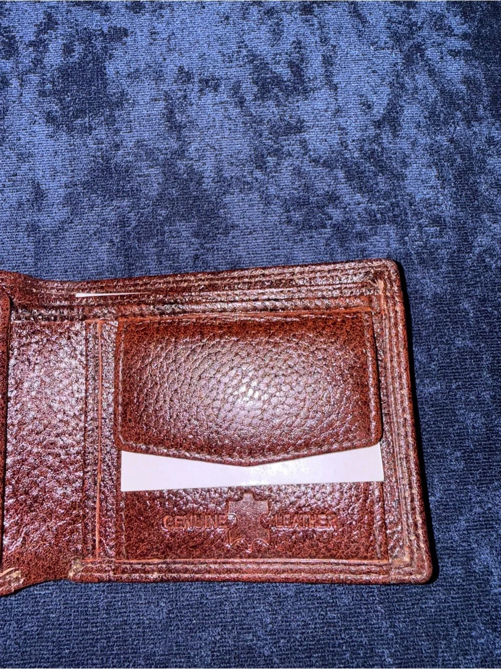 NKSK Craft Brown Leather Bi-Fold Wallet
